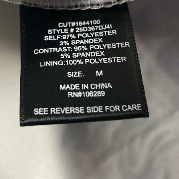 TRIXXI White & Black Evening Cocktail Velvet Accent Dress Size Medium - Picture 4 of 10